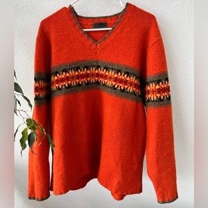Eddie Bauer V-Neck Wool Sweater